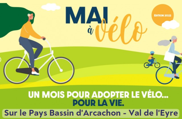 Mai à Vélo - évènements sur le Pays Bassin d'Arcachon - Val de l'Eyre